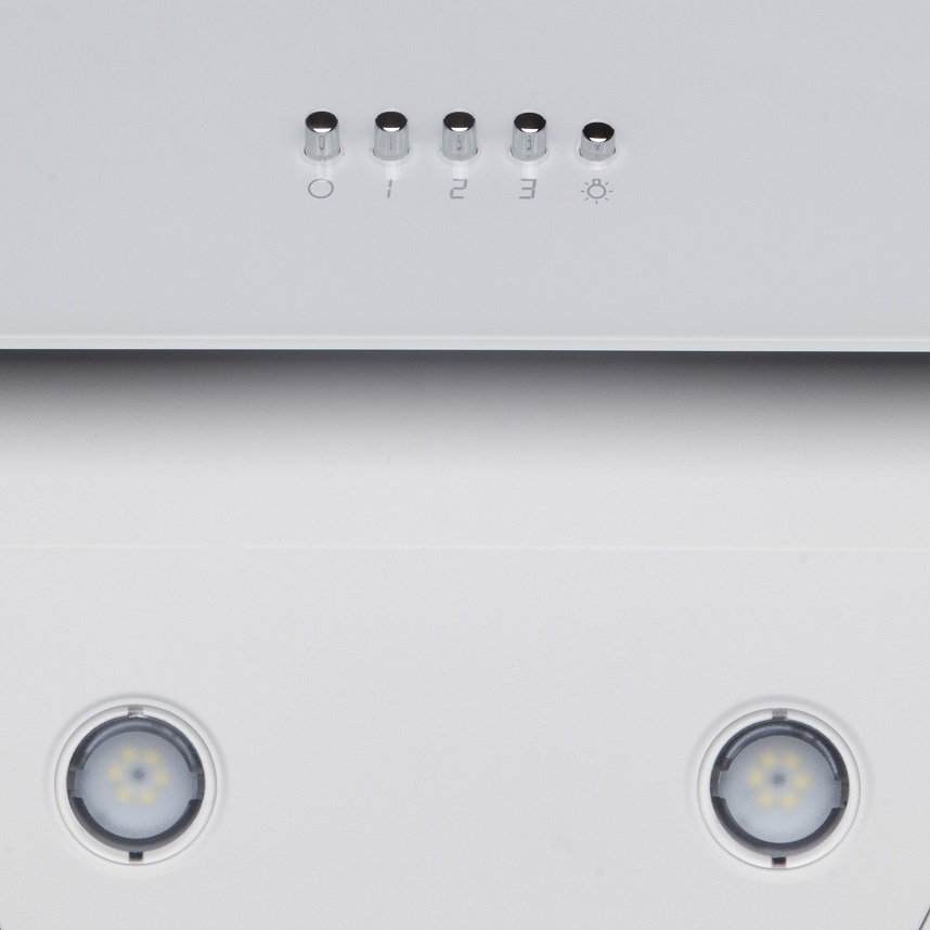 Вытяжка наклонная Colibri White, 50 см, без угольн. фильтра, белый, Konigin