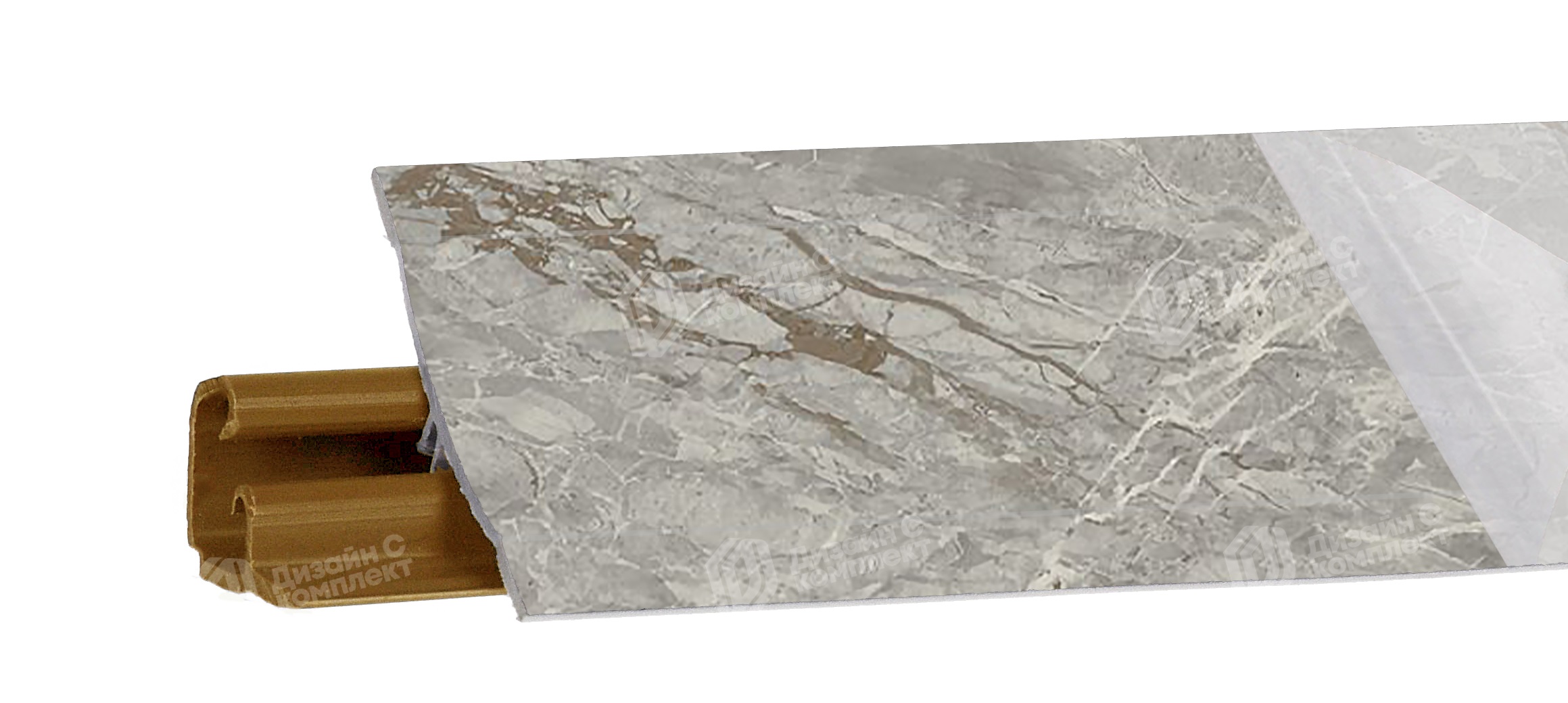 Плинтус LB-23, мрамор аврора, 3000мм, Россия