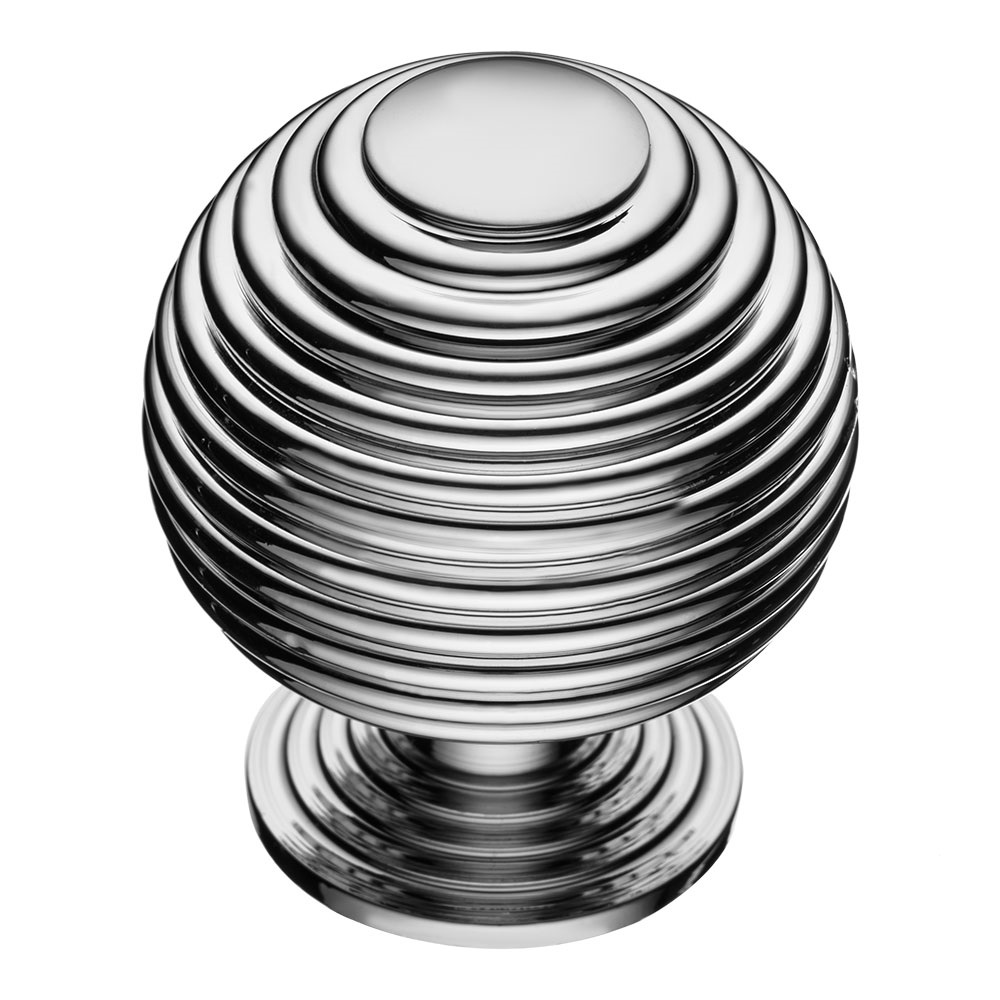 Ручка-кнопка, 1930 0034 Big Chrome, d=34мм, металл, глянцевый хром