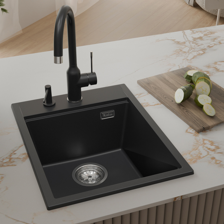 Мойка Rivelato TESORO 405, 400х510х190мм, антрацит