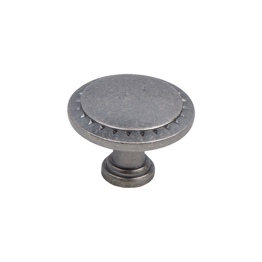 Ручка-кнопка, RK-086 BAZ, 32х32х25мм, металл, черненый старинный цинк