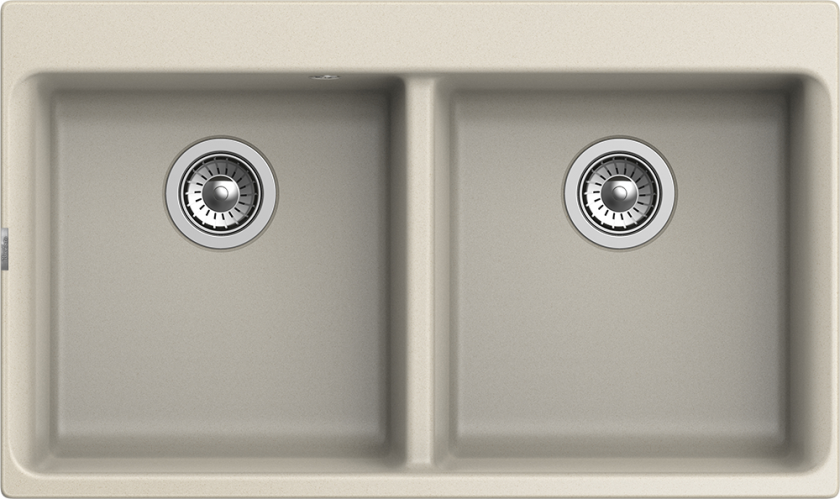 Мойка Rivelato AXEL 90-2D, 870х520x200мм, темно-бежевый