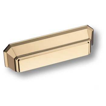 Ручка-раковина, 1168096MP11, 96мм, металл, глянцевое золото