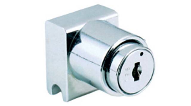 Замок для стеклянных раздвижных дверей, хром