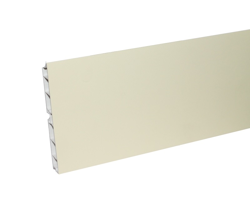 Цоколь пластиковый, h=150мм, L=4000мм, пластик, ваниль, Россия