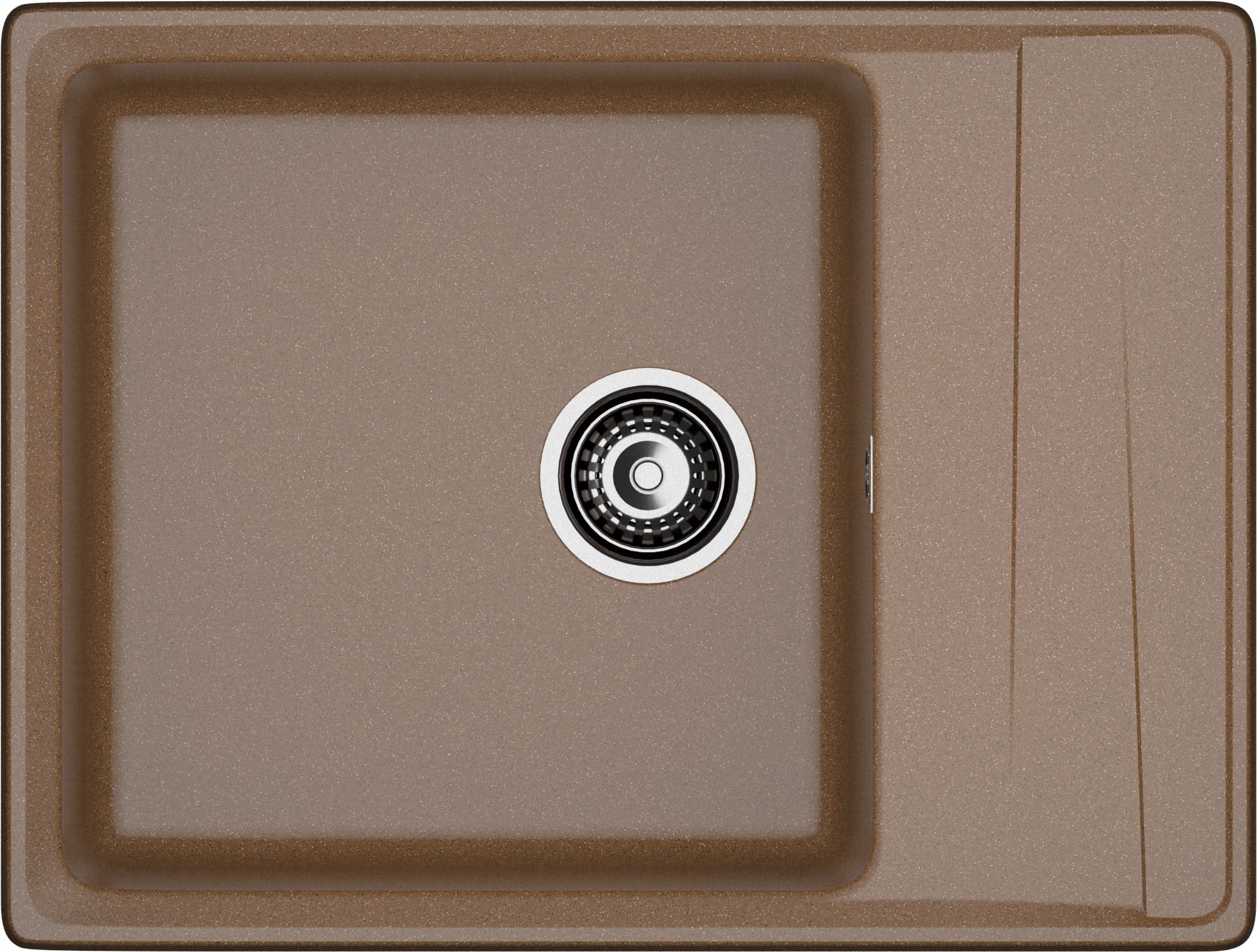 Мойка GranFest LEVEL 660L, 660х500 мм, терракот