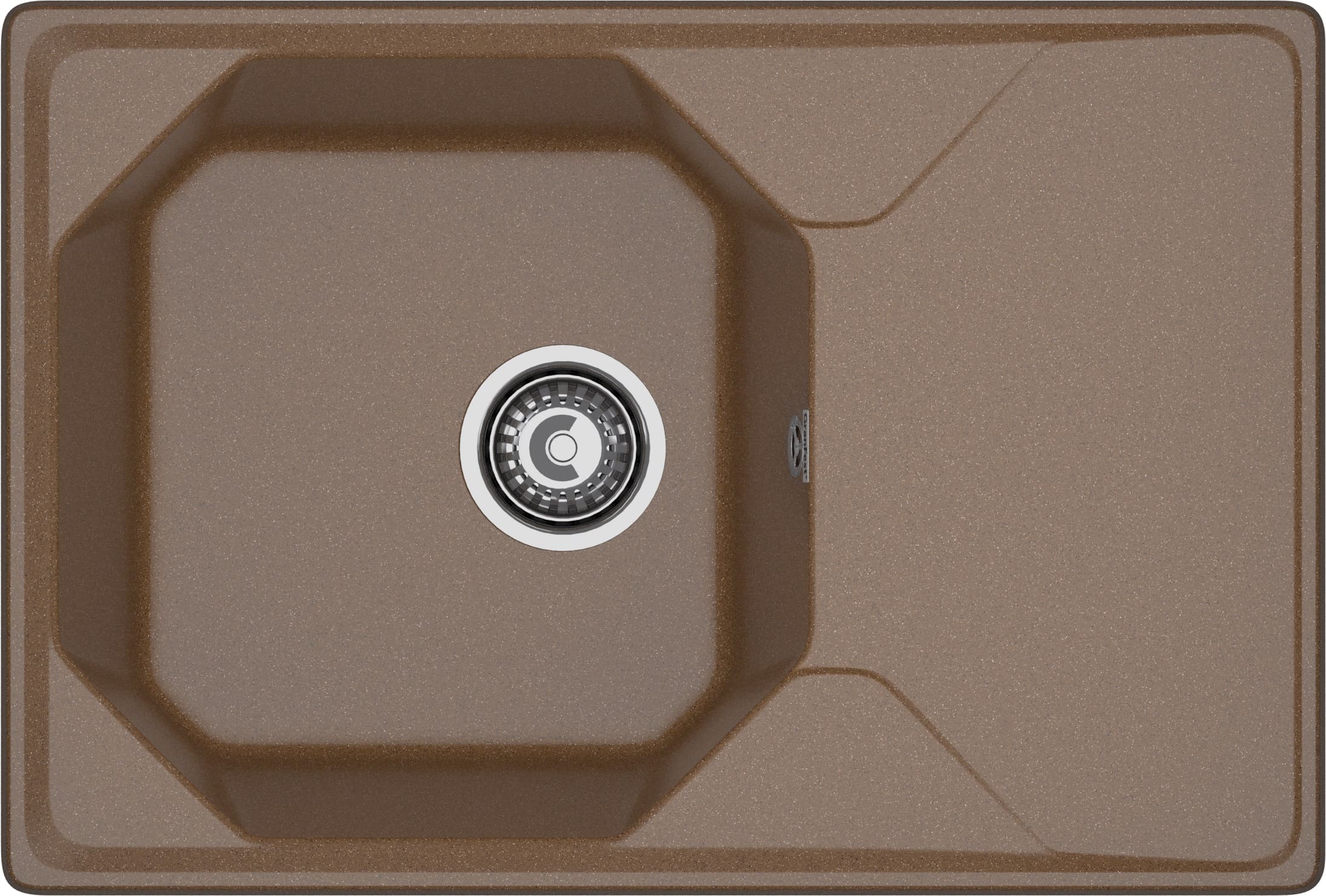 Мойка GranFest UNIQUE U-740L, 740х500 мм, терракот