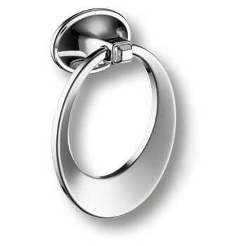 Ручка-кольцо, 906-Chrome, 20х56х80мм, металл, глянцевый хром