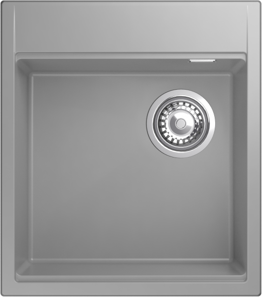 Мойка Rivelato TESORO 455-R, 450х510х200мм, серый металлик