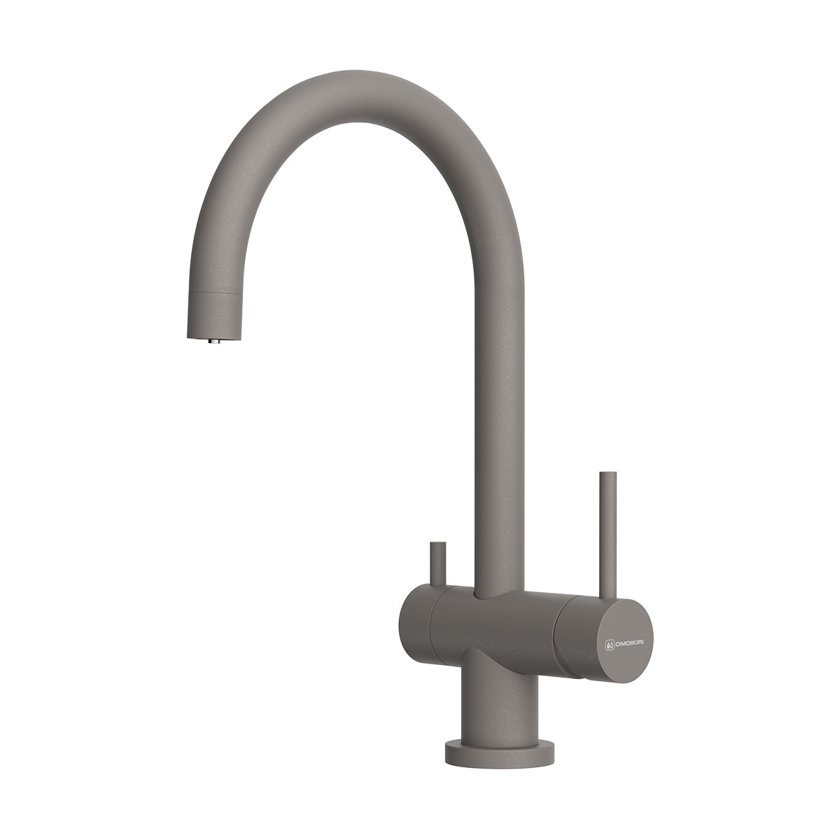 Смеситель Yamada-P-GR, латунь, leningrad grey