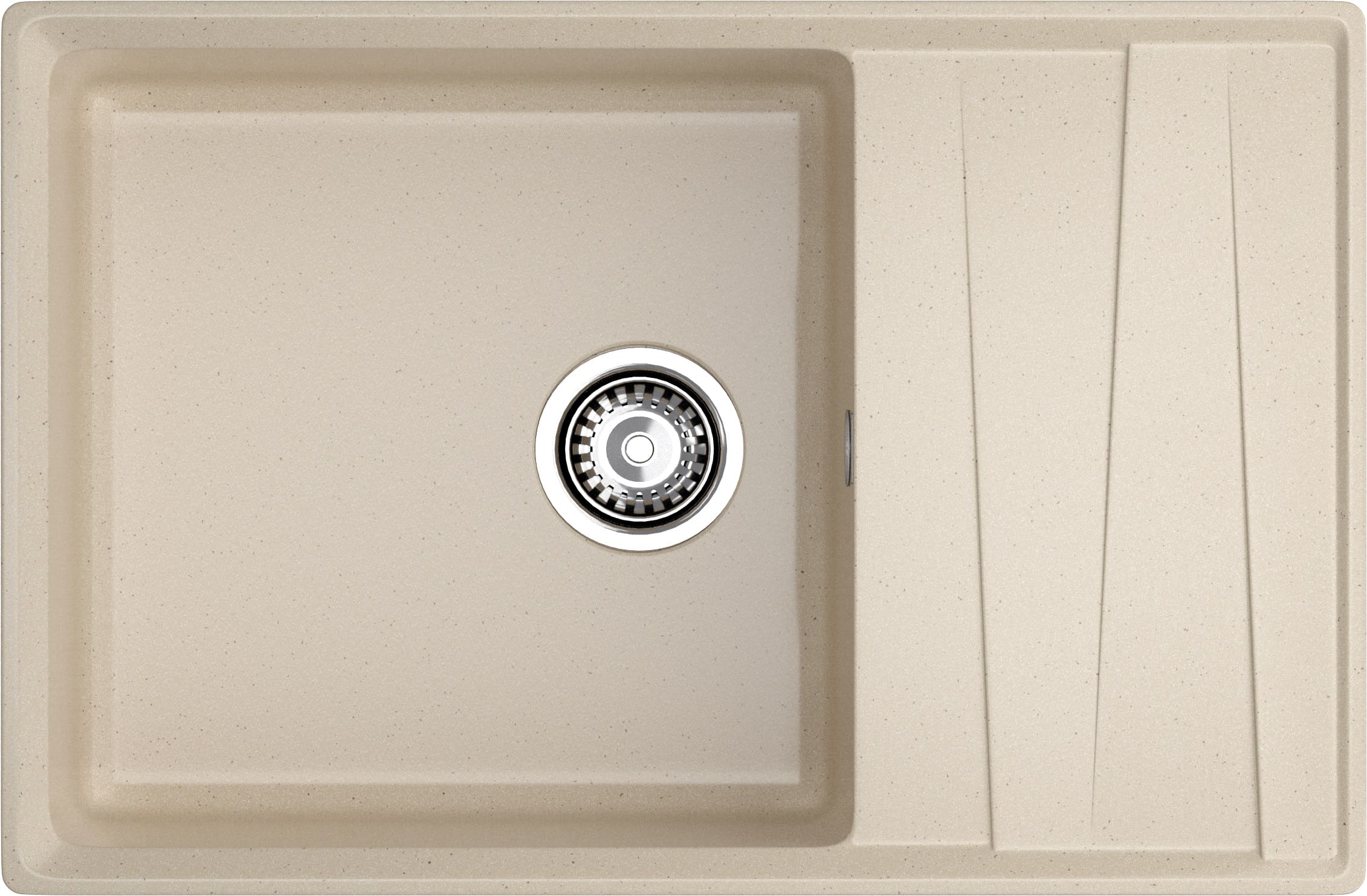 Мойка GranFest LEVEL 760L, 760х500 мм, кашемир