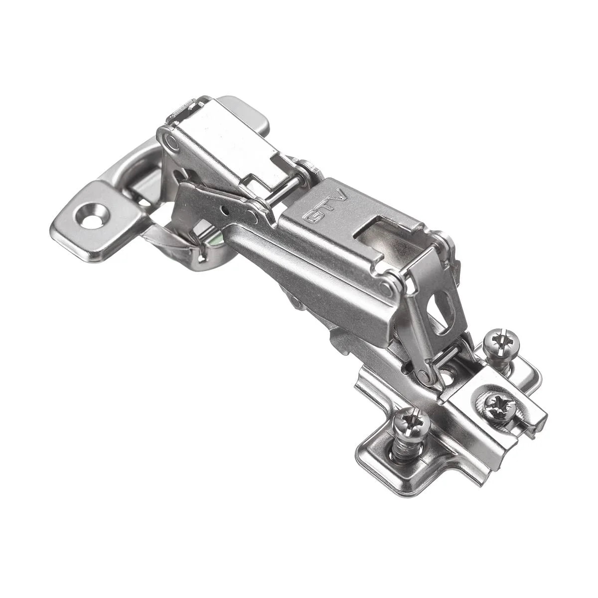 GTV Петля 165°, с планкой 2мм, без пружины, с еврошурупом, 45мм