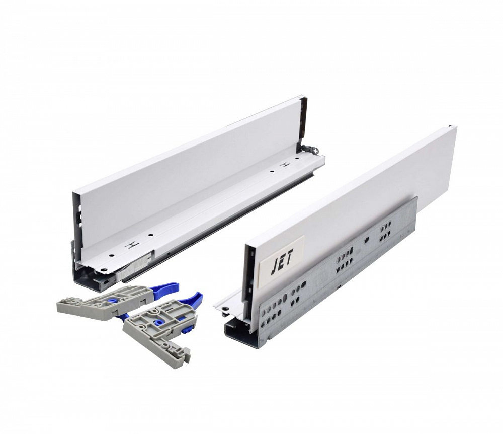 Ящик тонкостенный металлический, L=500мм, H=80мм, белый