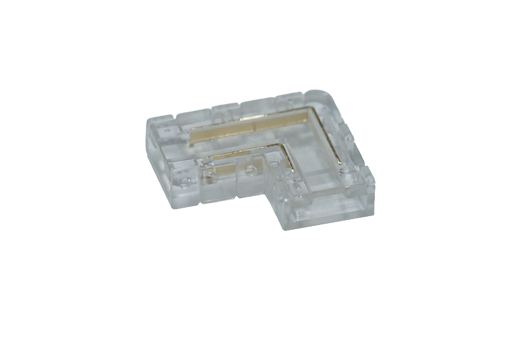 8мм. Коннектор угловой лента-лента для одноцветных лент, ножничный, Jet