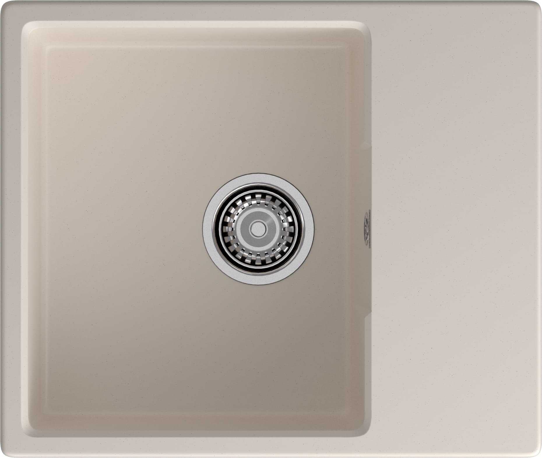 Мойка GranFest URBAN 658L, 580х490 мм, белый