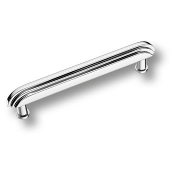 Ручка-скоба, 25240-005-128, 128мм, металл, глянцевый хром