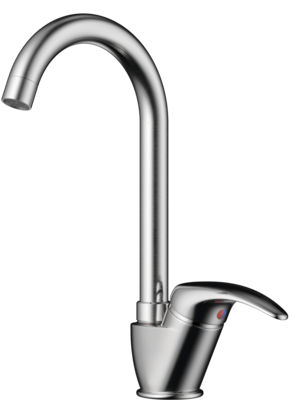 Смеситель Umi-BN, латунь, нержавеющая сталь 