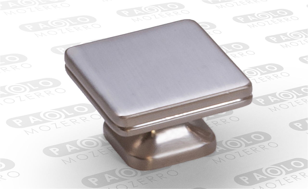 Ручка-кнопка, FK579-knob MSN, металл, матовый брашированный никель