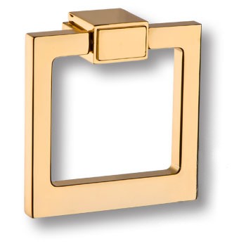 Ручка-кольцо, BU 014.50.19, 20х50х50мм, металл, глянцевое золото