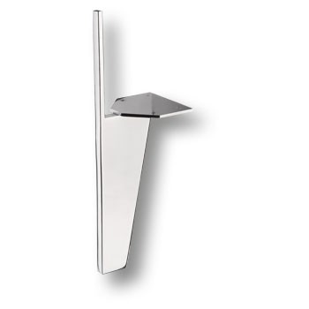 Опора декоративная мебельная, 260/230х40х70, сталь, глянцевый хром