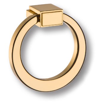 Ручка-кольцо, BU 013.55.19, d=55мм, металл, глянцевое золото