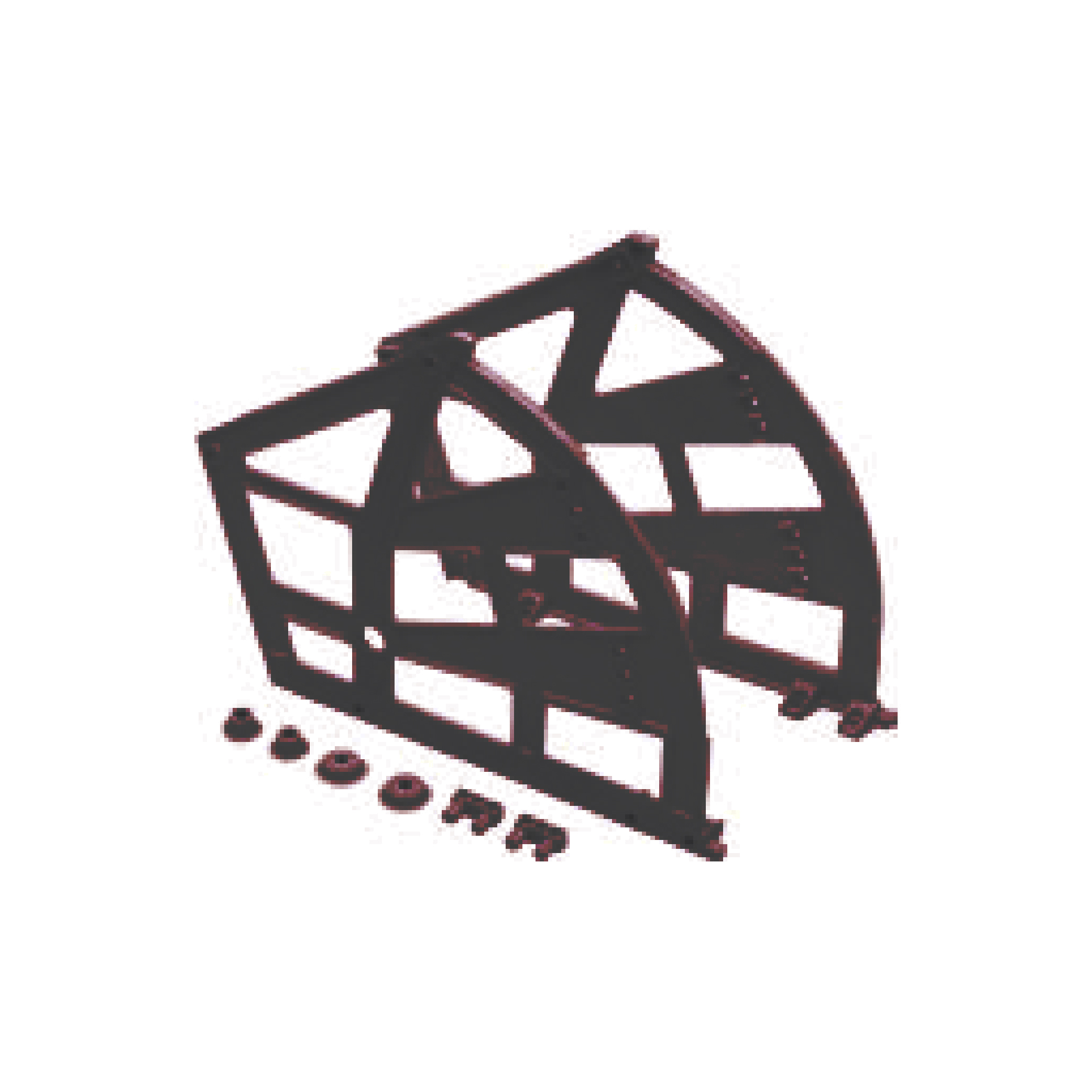 Поворотное устройство для обуви, 3 секции, коричневый