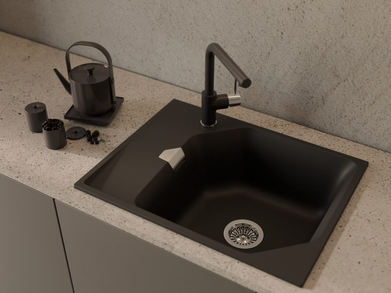 Мойка Rivelato LOCUS 65, 650х500х200мм, антрацит