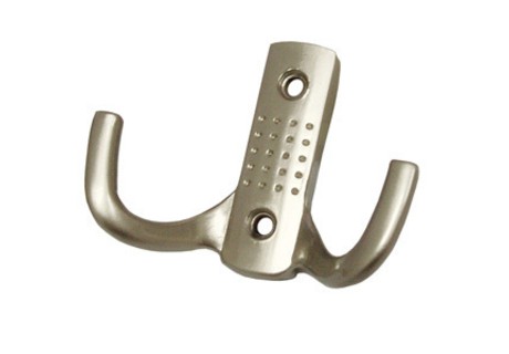 Крючок, 300.01, "точка", двухрожковый, матовый никель, CMF