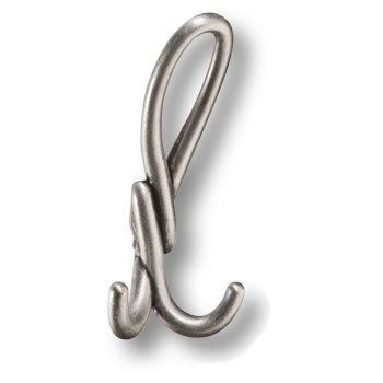 Крючок, Dugum Hook Big-Silver, двухрожковый, металл, серебро