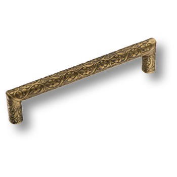 Ручка-скоба, 2502-013-128, 128мм, металл, старая бронза