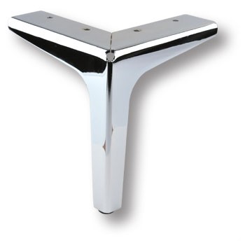 Опора декоративная мебельная, 150х135х135мм, сталь, глянцевый хром