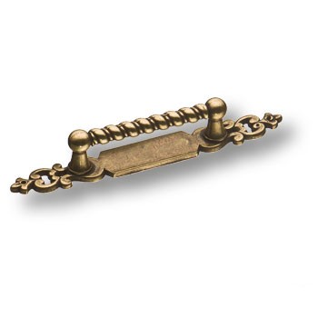 Ручка-скоба, 7335.0129.002, 129/64мм, металл, старая бронза, на подложке