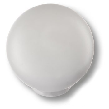 Ручка-кнопка, 626BLX, d=29мм, пластик, белый матовый, "Шар"