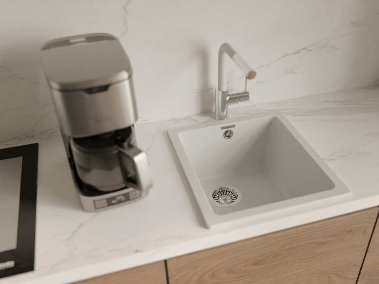 Мойка Rivelato BERKANA 35, 410х460х200мм, иней