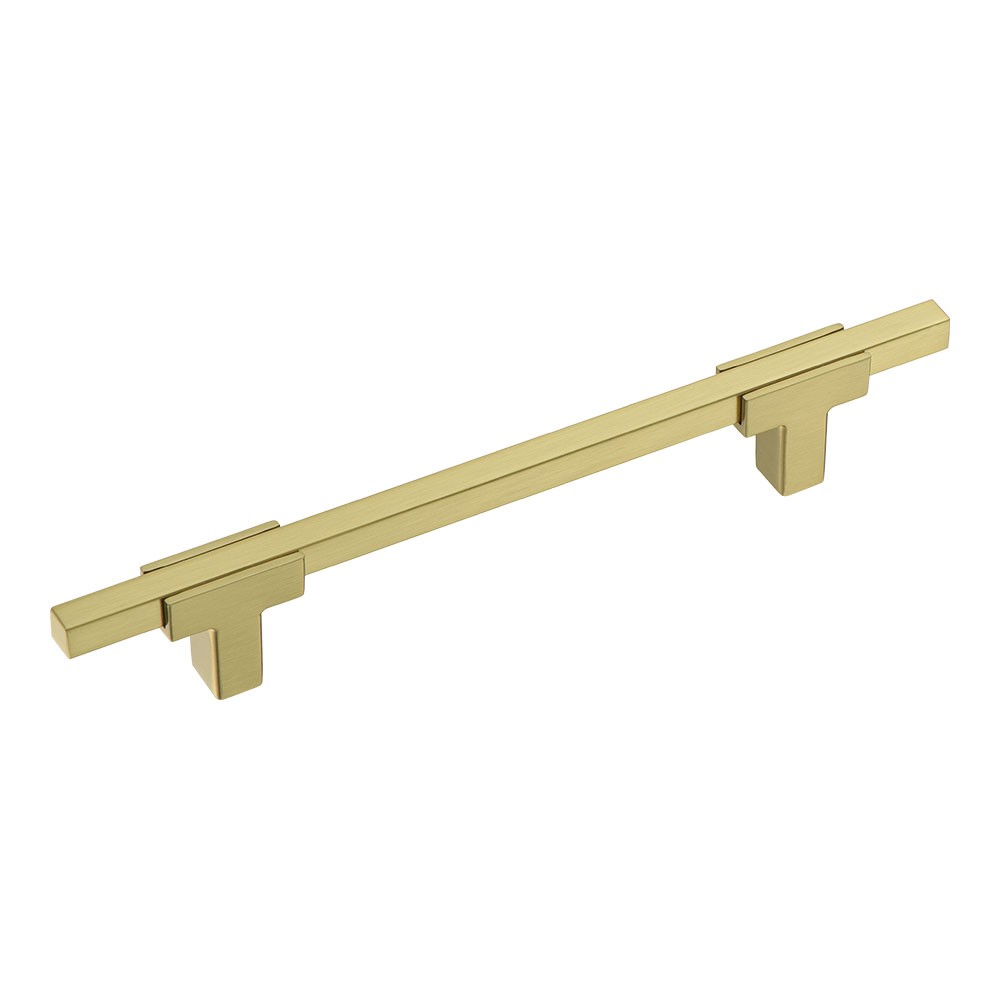 Ручка-рейлинг, 778-128-Champagne Gold, 128мм, металл, матовая латунь