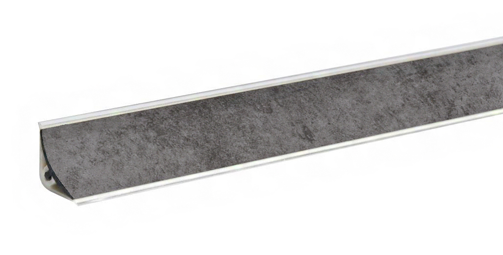 Плинтус LB-15, бетон, L=3000мм, 14,4х14,4мм