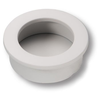 Ручка врезная, 3511-682 GREY, d=40мм, металл, серый матовый