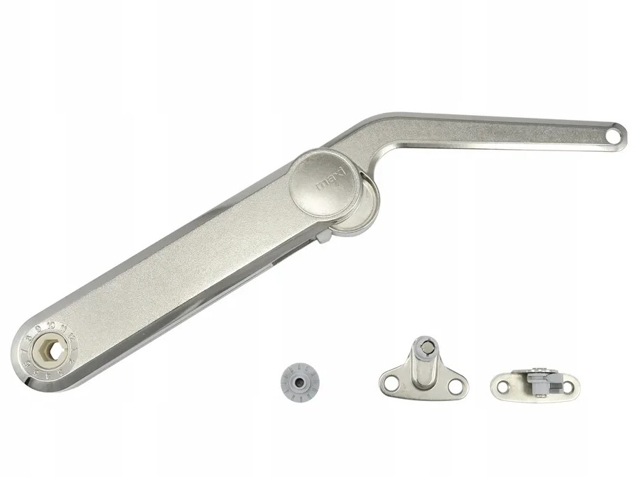 Подъемник Макси Ап (H), Ш=200-1500мм, В=400-800мм, 4-18,8кг, крепл.+доводчик, никель/черное кольцо