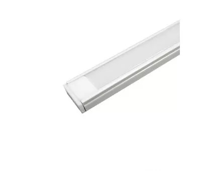 Профиль накладной 16х6х2000мм, лента ≤10мм, белый (диффузор, заглушки+крепеж), SP261