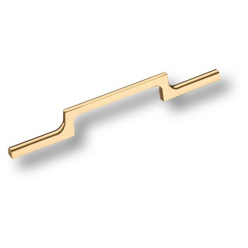 Ручка-скоба, 1112128MP11, 128мм, металл, глянцевое золото