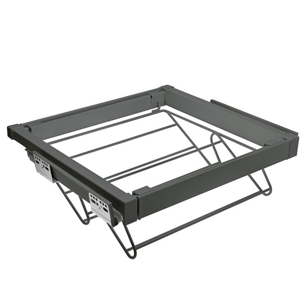 Обувница в шкаф на 700мм, 630х490х160мм, полное выдвижение, с доводчиком, графит