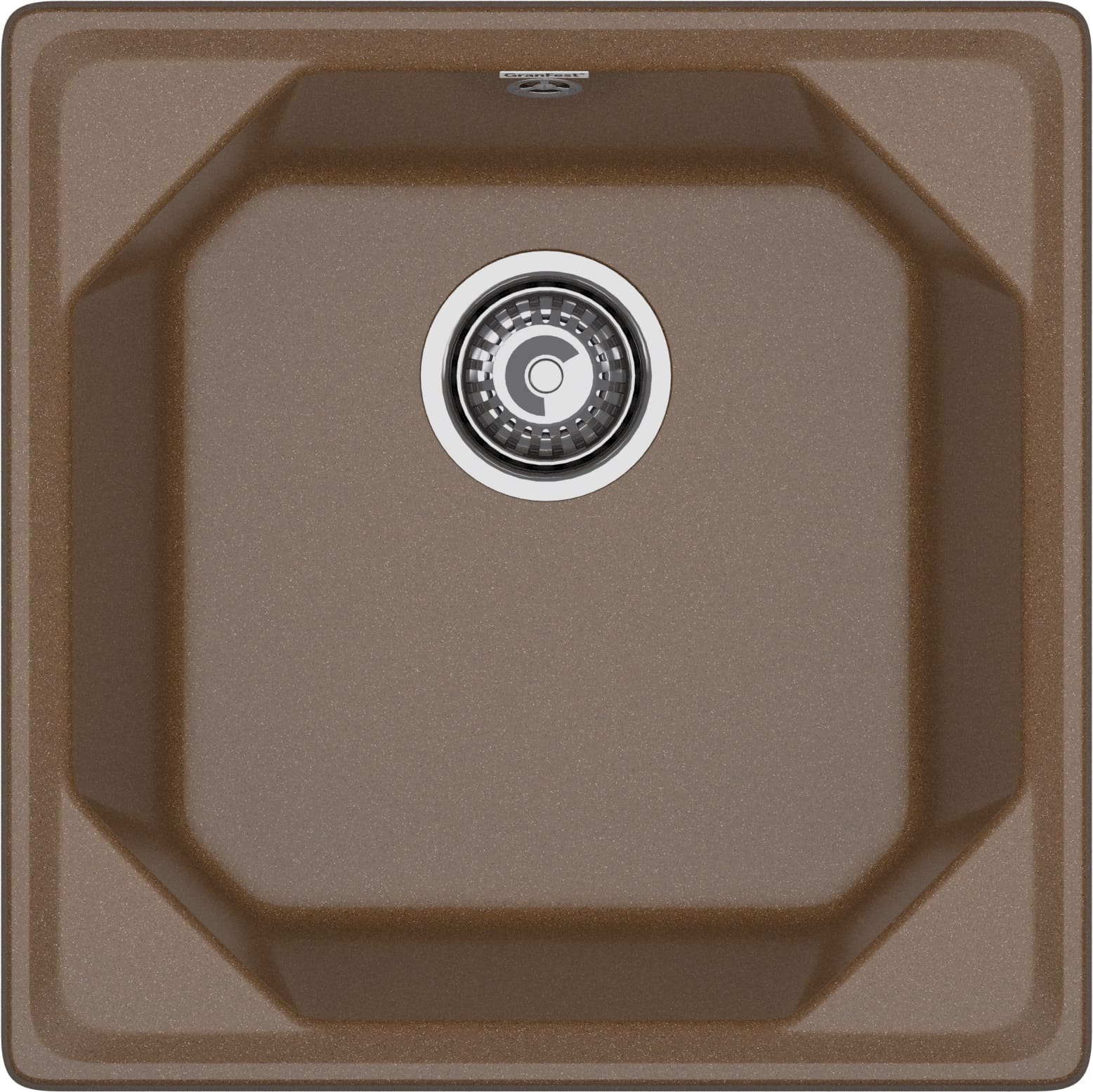 Мойка GranFest UNIQUE U-500, 500х500 мм, терракот