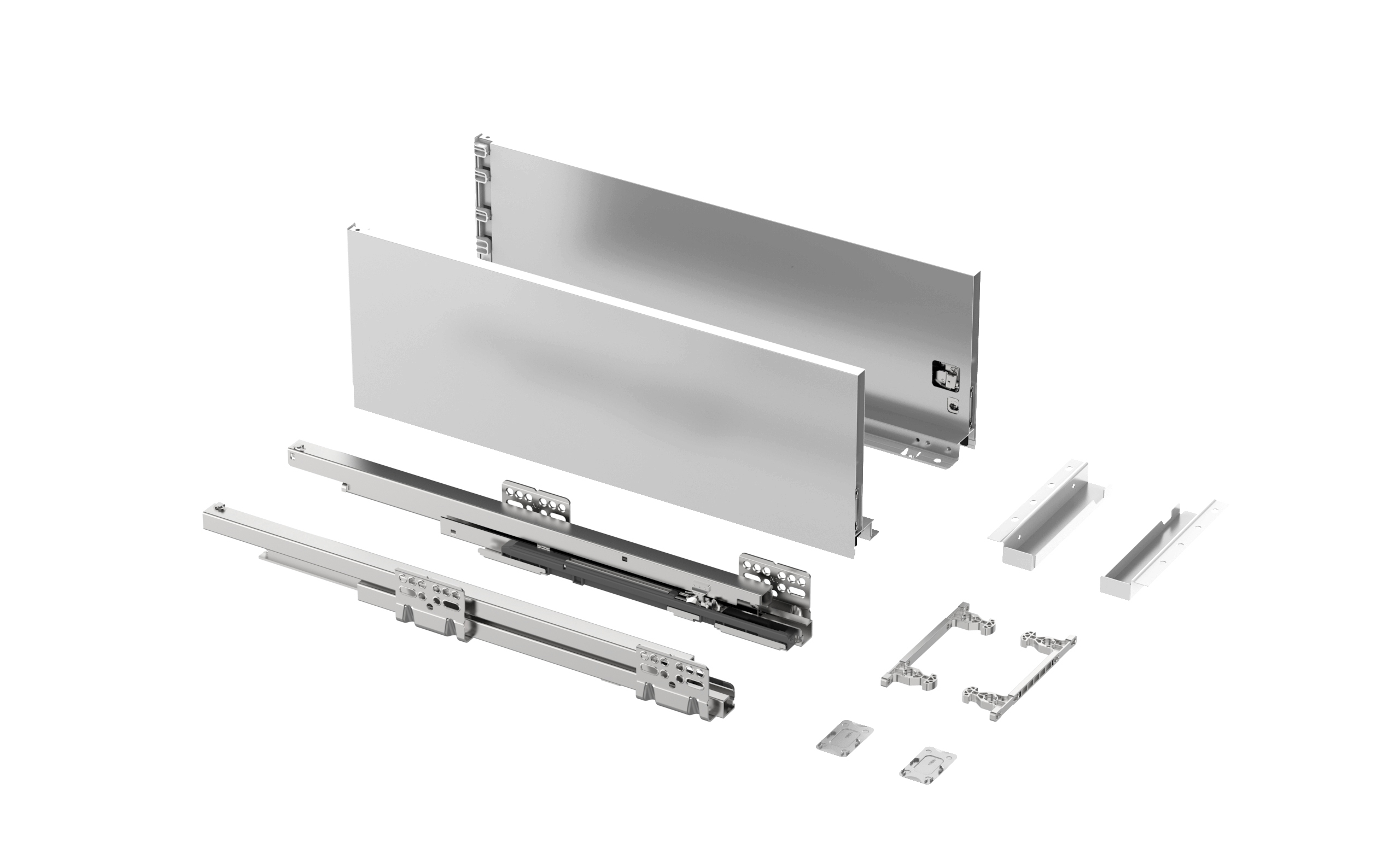 Ящик тонкостенный Nova Tech, L=500мм, H=167мм, белый, HISSEN
