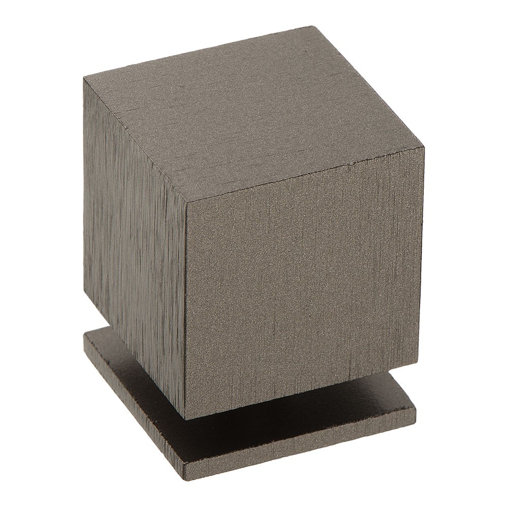 Ручка-кнопка, 1954 0025 ELX1, 32х25х25мм, металл, брашированный графит