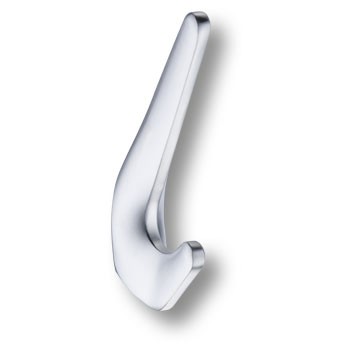 Крючок, 7113 010MP19, двухрожковый, металл, сатинированный хром