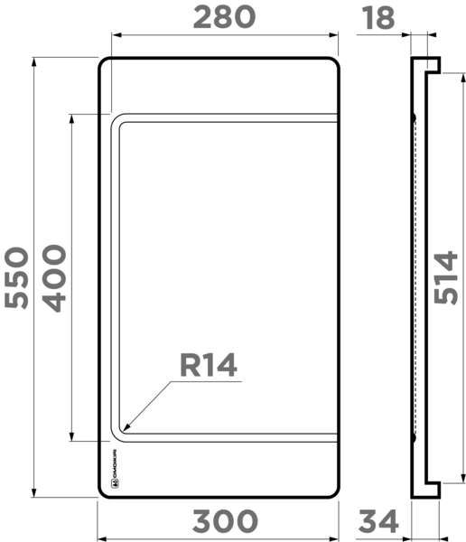 Разделочная доска CB-04-WOOD-L, венге
