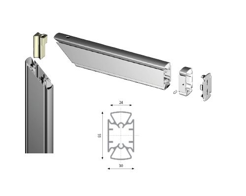 Профиль алюминиевый, L=3000мм, алюминий