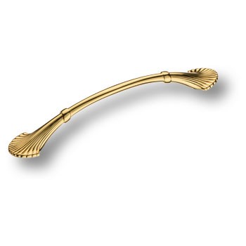 Ручка-скоба, 352128MP11, 128мм, металл, глянцевое золото
