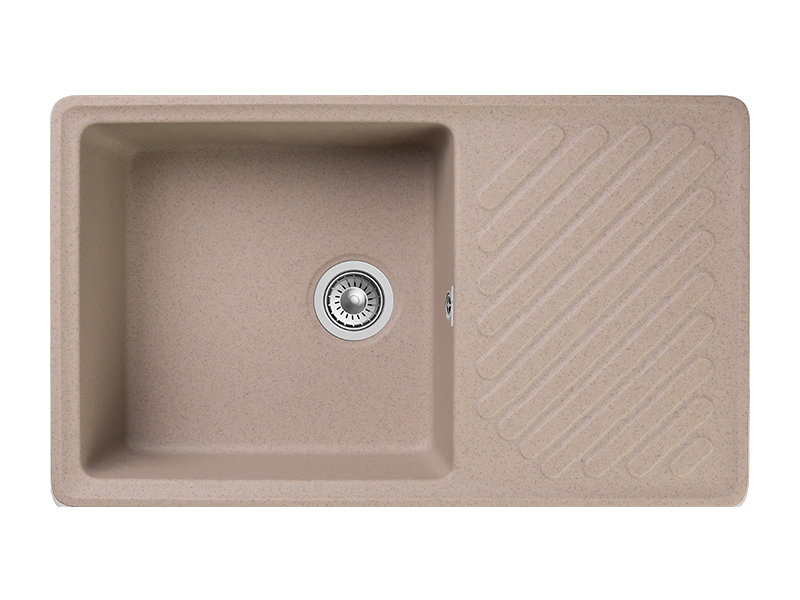 Мойка GranFest QUARZ 53, 851х479 мм, песочный (прямоугольная, без сифона)