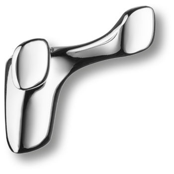 Крючок, 2005 0080 CR, двухрожковый, металл, глянцевый хром